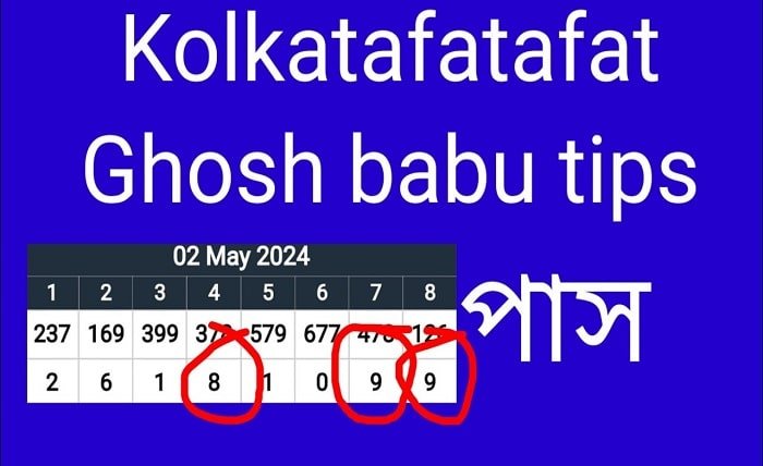 kolkata fatafat ghosh babu result