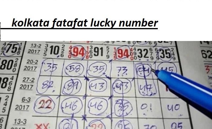 kolkata fatafat lucky number